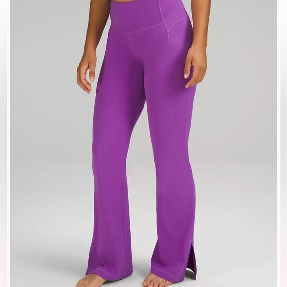 lululemon athletica Pants - Groove Nulu Super-High-Rise Flared Pant Size 6 Purple New‎ With Tags